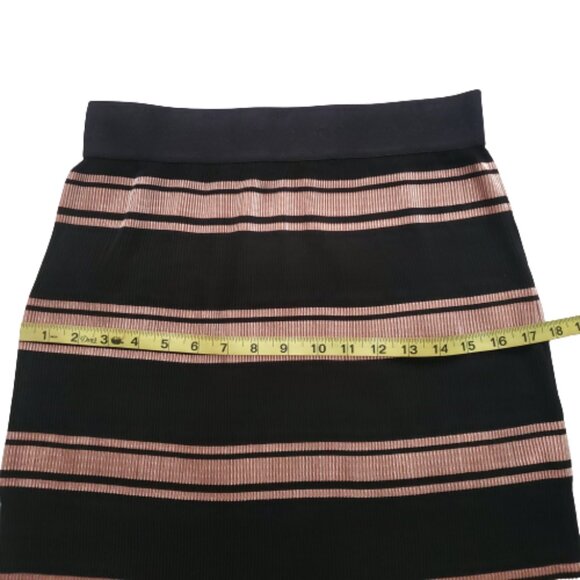 Lularoe Women's Rose Gold/Black Striped Accordion-Pleated Jill Skirt Small NWT - Picture 11 of 12